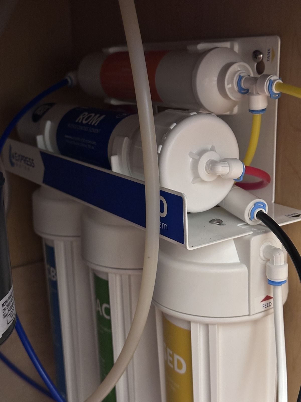Reverse osmosis water filtration system installation — Triangle Home Handyman, Apex NC